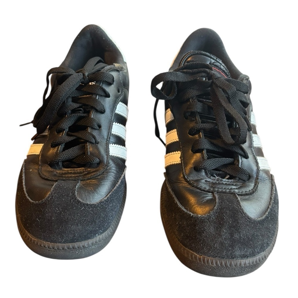 Adidas Samba OG Sneakers Black White Stripe Size 5.5 Womens - Picture 2 of 9